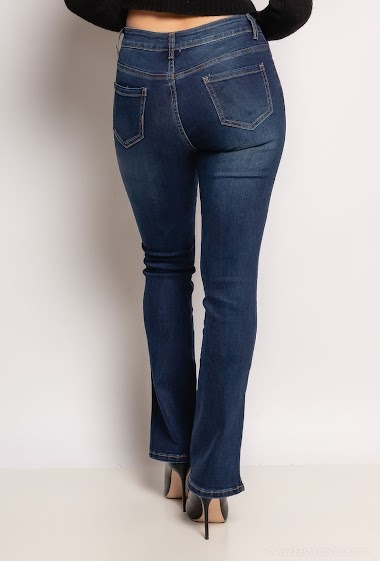 Wholesaler Chic Shop - Flared jeans with slits