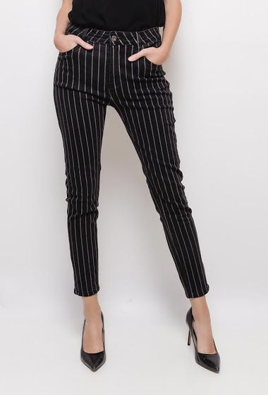 Wholesaler Chic Shop - Skinny jeans with stripes