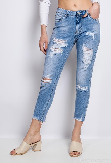 Großhändler Chic Shop - Ripped skinny jeans