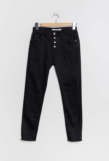 Wholesaler Chic Shop - Slim jeans with buttons