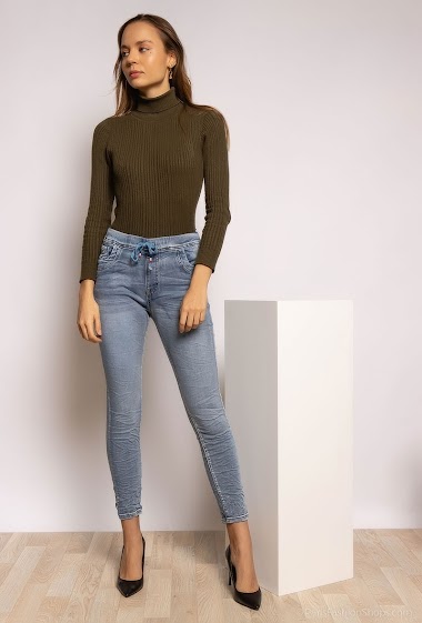 Großhändler Chic Shop - Ruched skinny jeans