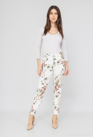 Wholesaler Chic Shop - boyfriend floral print pants