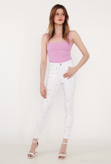 Wholesaler Chic Shop - Skinny pants strass