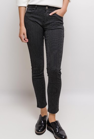 Wholesaler Chic Shop - Striped slim pants