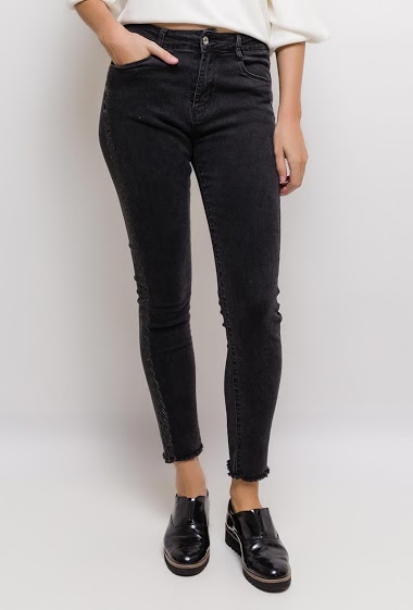 Wholesaler Chic Shop - Jeans with printed chains
