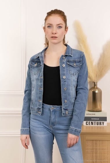 Grossiste Chic Shop - Veste en jeans
