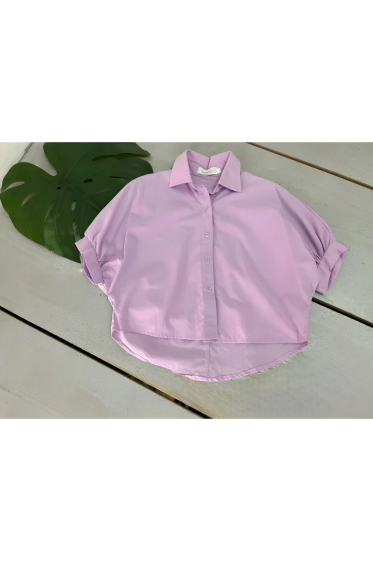 Wholesaler Chicaprie - Girls' Plain Oversized Shirt