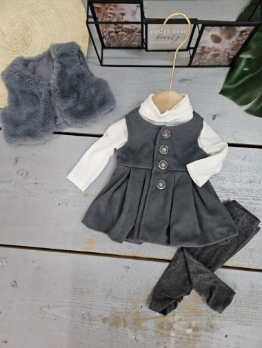 Ensemble Bébé Fille Veste et Robe Chicaprie