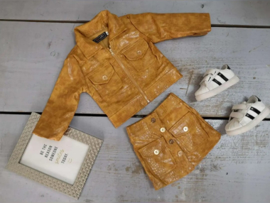 Wholesaler Chicaprie - Baby Girl Jacket and Skirt Set