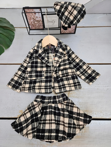 Wholesaler Chicaprie - Baby Girl Jacket and Skirt Set