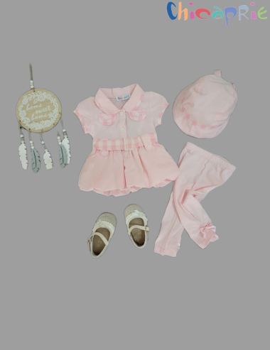 Wholesaler Chicaprie - Elegant Baby Girl Dress Set