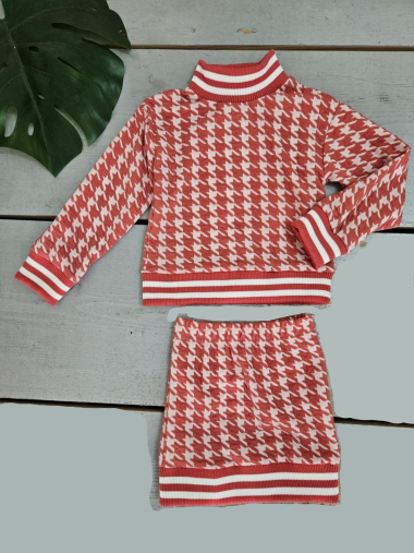 Wholesaler Chicaprie - Girls Top and Skirt Set