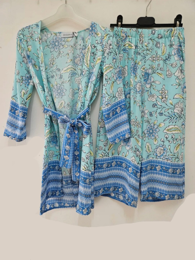 Wholesaler Chicaprie - Girls Kimono and Pants Set