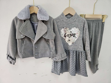 Wholesaler Chicaprie - Girl's dress and jacket set
