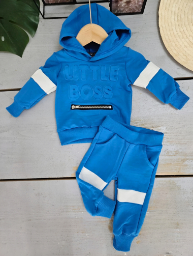 Wholesaler Chicaprie - Baby Boy's Sweatshirt and Trousers Jogging Set