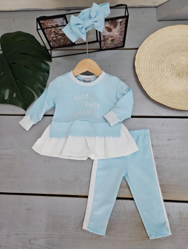 Wholesaler Chicaprie - Baby Girl Sweater and Trousers Set