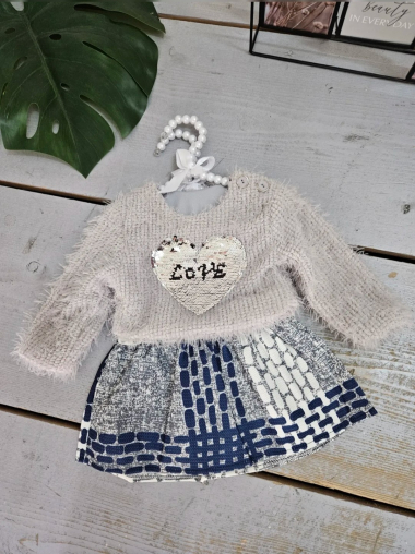 Ensemble Bébé Fille Veste et Robe Chicaprie