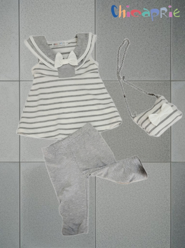 Wholesaler Chicaprie - Baby Girl Navigator Dress Set