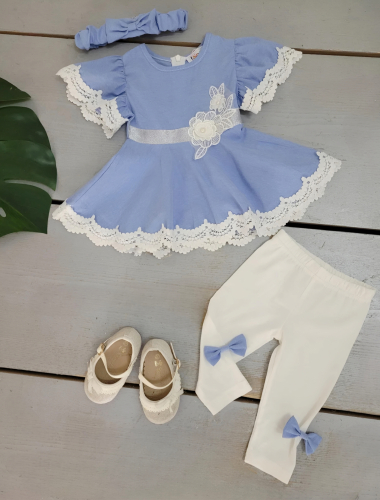 Wholesaler Chicaprie - Baby Girl Spring Dress Set