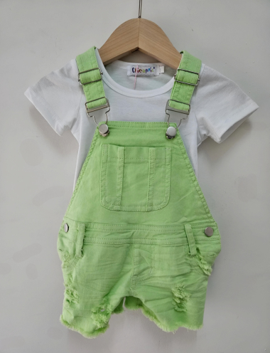 Wholesaler Chicaprie - Baby Boy Overalls and T-shirt Set