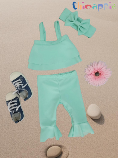 Wholesaler Chicaprie - Baby Girl Top and Pants Set