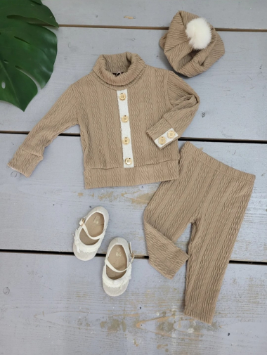 Wholesaler Chicaprie - Baby Girl Knitwear Set