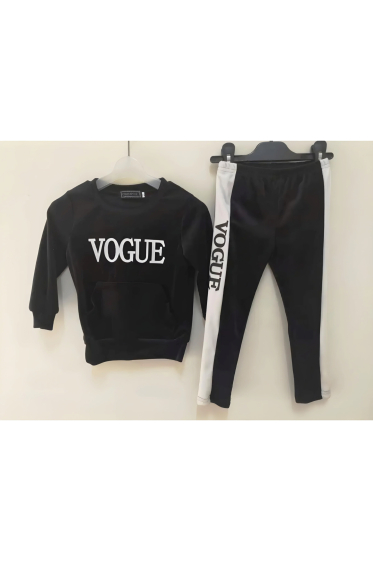 Wholesaler Chicaprie - Vogue Girls Velvet Sweater And Trousers Set