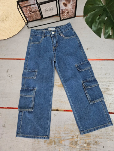 Wholesaler Chicaprie - Girl's cargo jeans