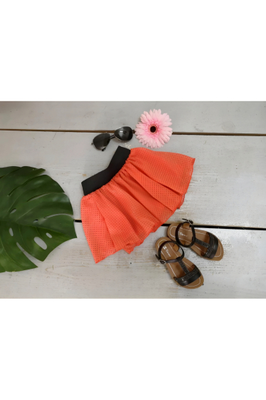 Wholesaler Chicaprie - Girls' Short Dot And Filament Skirt