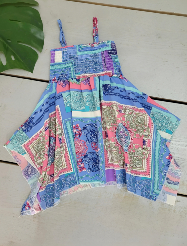 Wholesaler Chicaprie - Girl's Colorful Strap Dress