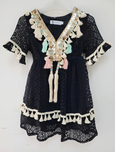 Grossiste Chicaprie - Robe Fille Style dentelle