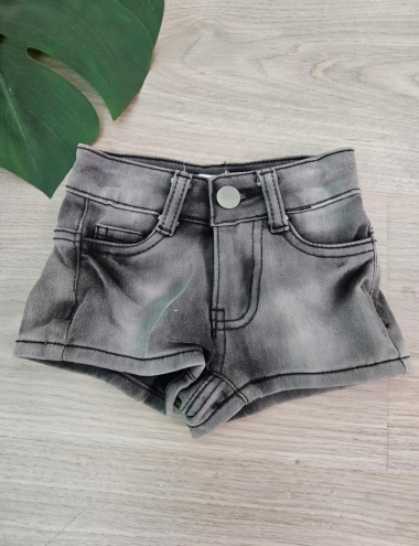 Großhändler Chicaprie - Basic-Jeans-Shorts für Baby-Mädchen