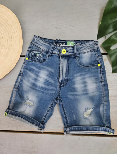Grossiste Chicaprie - Short Jeans Fille