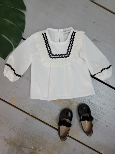 Wholesaler Chicaprie - Long-sleeved baby girl tunic