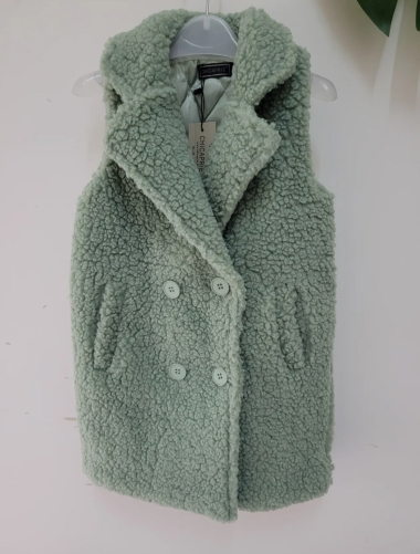 Wholesaler Chicaprie - plain sleeveless jacket for girls