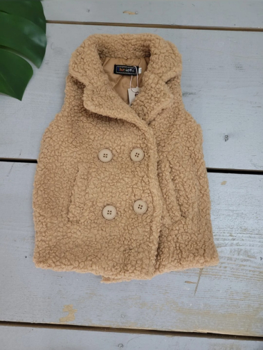 Wholesaler Chicaprie - Sleeveless baby girl jacket