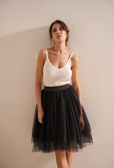 Wholesaler Choklate - Short tulle skirt