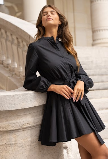 Robe chemise patineuse en coton Choklate Paris Fashion Shops