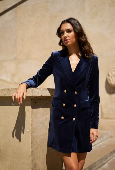 Missguided velvet discount blazer dress