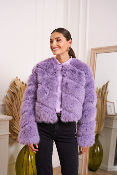 Wholesaler Choklate - Short faux fur jacket