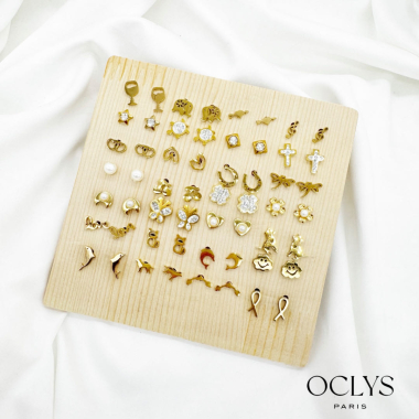 Wholesaler OCLYS - Set of 28 Calibri earrings