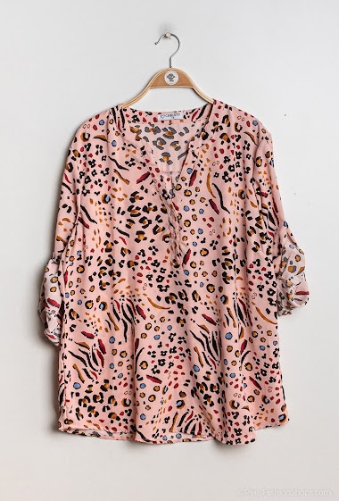 Großhändler Christy - Polka dots print blouse