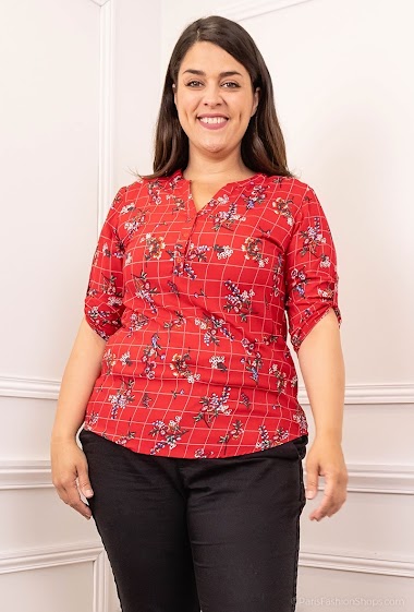 Wholesaler Christy - Flower printed blouse