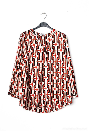 Wholesaler Christy - Casual blouse Fluid Satin pattern