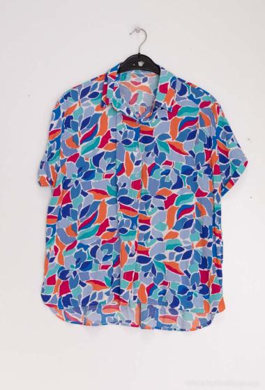 Wholesaler Christy - Printed short-sleeved blouse