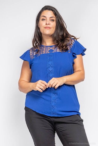 Wholesalers Christy - Blouse with short sleeves