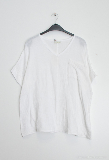 Wholesaler Christy - cotton gauze short sleeve top