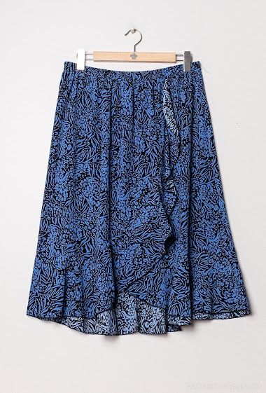 Wholesaler Christy - Printed skirt with ruffles