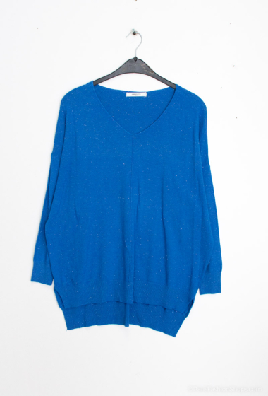 Wholesaler Christy - Plain sweater with sequins