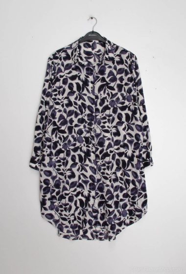Wholesaler Christy - FLUID PRINT SHIRT DRESS